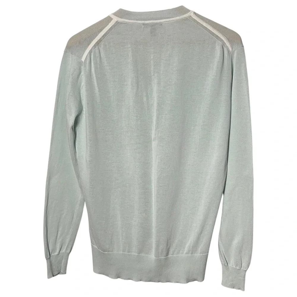 J Crew Mens Sweater Size Med Lightweight Pullover V Neck Fall Casual
